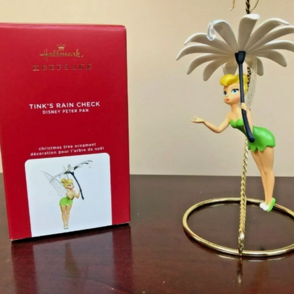 2020 Hallmark Keepsake Ornament HTF Tink's Rain Check Peter Pan New in Box